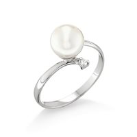 Anello Sartorello Gioielli Donna in Oro bianco Perla AN-0987-2-1-13-AAA-G-SI - AN-0987-2-1-13-AAA-G-SI